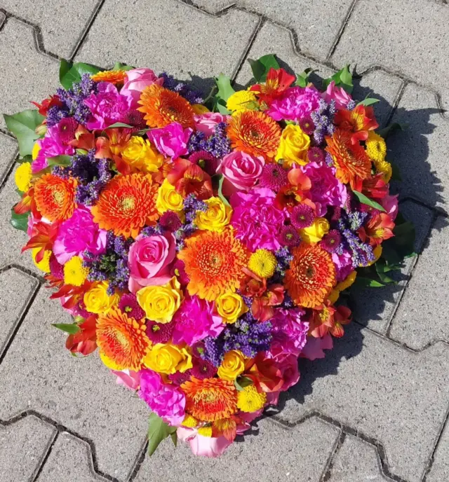 Trauerherz in bunten und Sommerlichen Farben 🌺🌼🌸